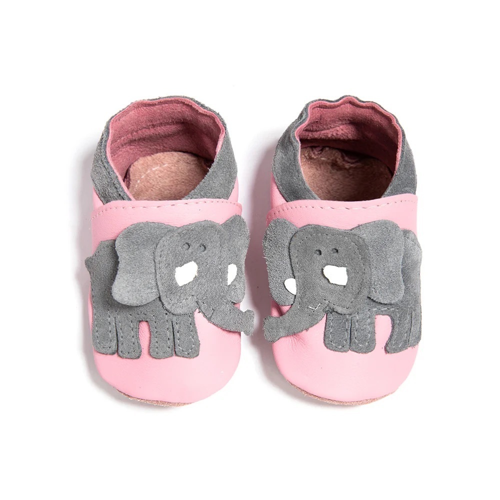 Pink Leather Slippers